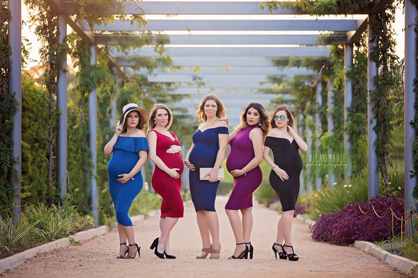 Vickie Dress • Cocktail Gown • Infinity Cocktail Dress • Bridesmaid Dress • Knee Length Maternity Gown • Slim Fit Infinity Gown • Cocktail Dress • by Sew Trendy