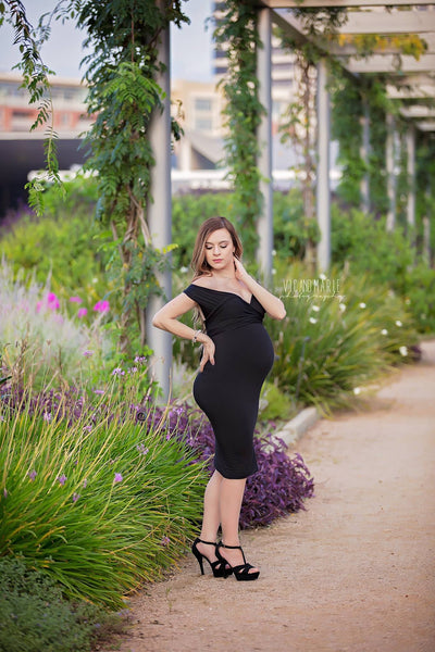 Vickie Dress • Cocktail Gown • Infinity Cocktail Dress • Bridesmaid Dress • Knee Length Maternity Gown • Slim Fit Infinity Gown • Cocktail Dress • by Sew Trendy