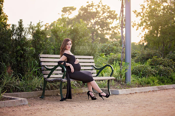 Vickie Dress • Cocktail Gown • Infinity Cocktail Dress • Bridesmaid Dress • Knee Length Maternity Gown • Slim Fit Infinity Gown • Cocktail Dress • by Sew Trendy