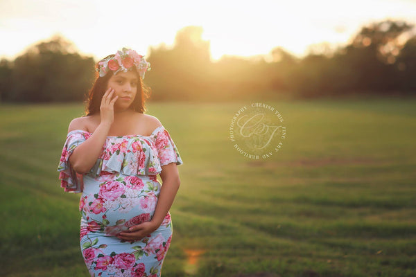 Anistyn Flower Crown • Blush Rose Crown • Wedding Flower Crown • Blush Pink Floral Crown | Ready To Ship • by Sew Trendy