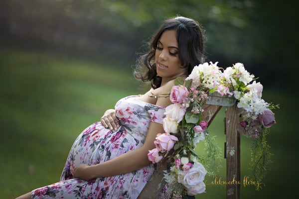 Floral Kaelynn Gown • FALL 2017 FLORALS • by Sew Trendy
