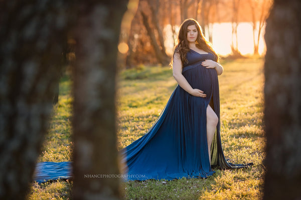 Leyah Gown • Infinity Gown • Maternity Dress • Pregnancy Gown • Bridesmaid Dress • Senior Photos • Photo Shoot • Boho Dress • by Sew Trendy