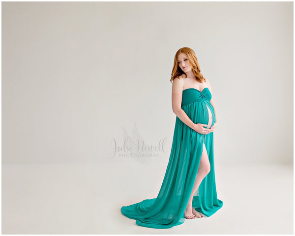 Rebecca Gown • Sheer Chiffon Maternity Gown • Sweetheart Style • Maternity Gown • Maxi Dress • Senior Photos Shoot • Bridesmaid Dress • by Sew Trendy