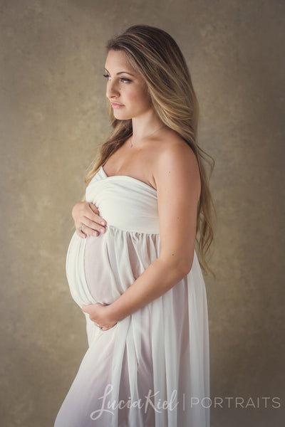 Rebecca Gown • Sheer Chiffon Maternity Gown • Sweetheart Style • Maternity Gown • Maxi Dress • Senior Photos Shoot • Bridesmaid Dress • by Sew Trendy