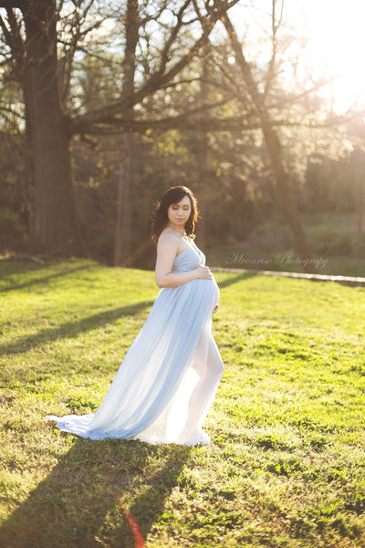 Reversible Rebecca Gown • Chiffon Maternity Gown • Sweetheart Style • Maternity Gown • Maxi Dress • Senior Photo Shoot • Bridesmaid Dress • by Sew Trendy