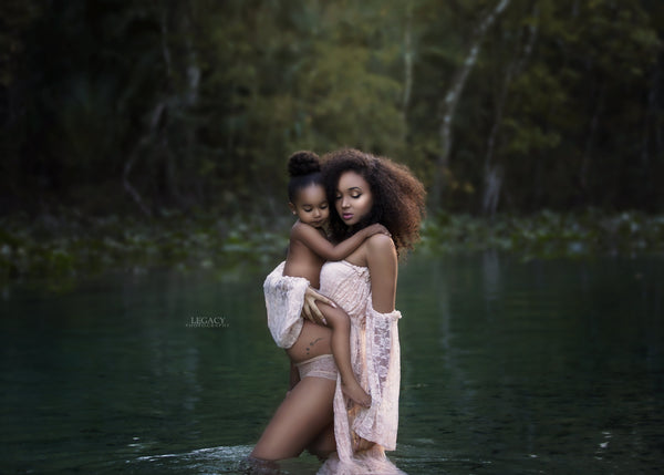 Valerie Gown • Lace Maternity Gown • Vintage Lace Dress • Maternity Lingerie Robe • Vintage Bohemian Dress • Chemise • Nightgown • Nightey • by Sew Trendy