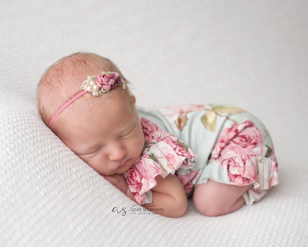 RTS: Ava Floral Romper | Ready to Ship • by Sew Trendy