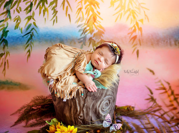 Aiyana Newborn Princess Dress • Pocahontas Style Newborn Dress • Dream Baby • Princess Baby Dress • Sitter Princess Dress • Princess Newborn Gown • by Sew Trendy