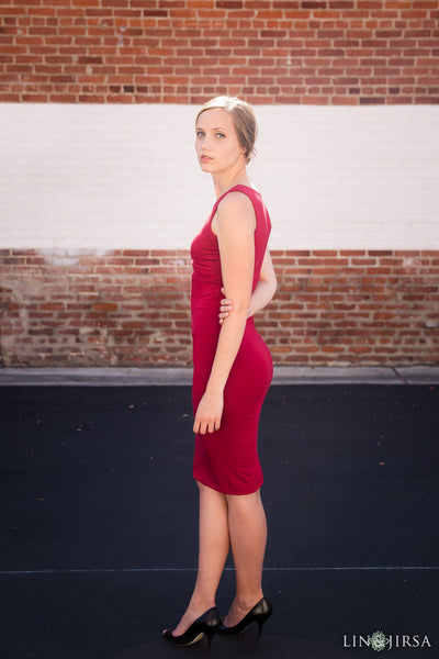 Heidi Dress • Cocktail Gown • Tank Style Sweetheart Dress • Knee Length Maternity Gown • Slim Fit Gown • Cocktail Dress • by Sew Trendy
