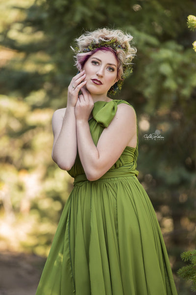 Cora Floral Crown • Organic Vine Flower Crown • Bohemian Crown • Flower Girl Crown • Wedding Crown • Photo Shoot Crown | Ready to Ship • by Sew Trendy