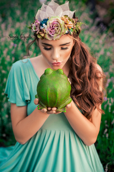 Mica Floral Crown • Princess Floral Crown • Fall Floral Crown • Bohemian Crown • Moss Grapevine Crown • Pearls | Ready To Ship • by Sew Trendy