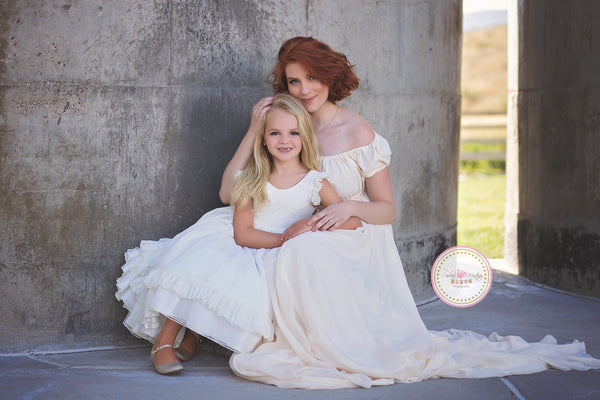 Wendy Gown • Vintage Maternity Nightgown • Sheer Chiffon Maternity Gown • by Sew Trendy