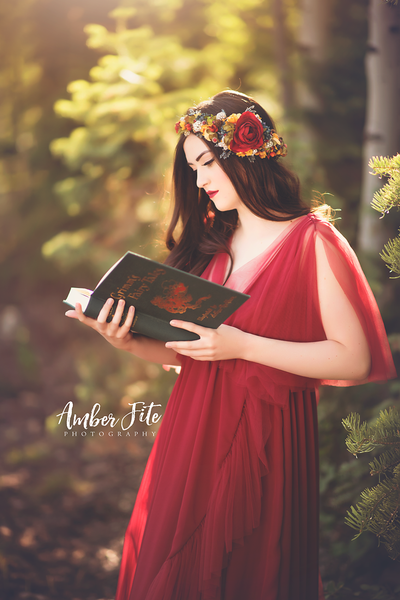 Winefred Gown • Ruffled Maternity Gown • Tulle Maternity Gown • by Sew Trendy