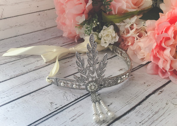 Bridgette Crown Tie Back • Rhinestone Crown Tie Back • Rhinestone Halo | Ready To Ship