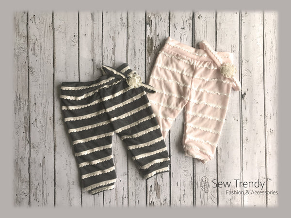 RTS: Ruffle Pant & Tie Back | Ready to ship • by Sew Trendy