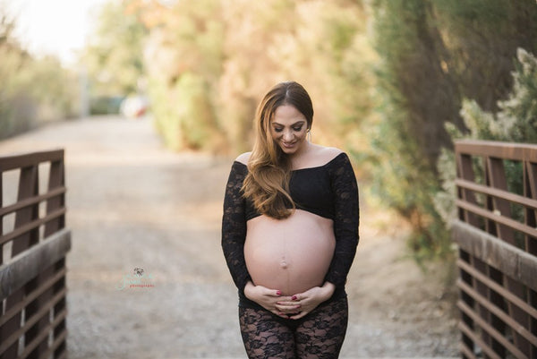 Drew Top • Lace Crop Top • Vintage Lace Maternity Top • Lace Crop Top • Vintage Mama Top • Beautiful Pregnancy Shirt • Bralette • by Sew Trendy