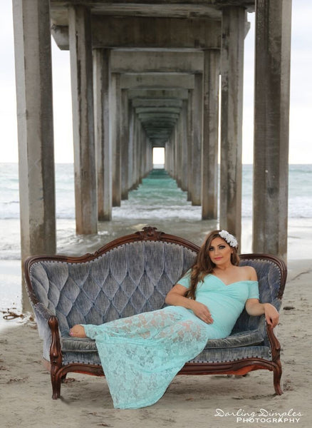 Bella Gown • Lace maternity Gown • Mermaid Style Maternity Gown • Maxi Dress • Bridesmaid Dress • Senior Photo Shoot • by Sew Trendy