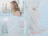 Genevieve Gown • Long Sleeve Ombre Gown • Heavy Knit 3 Panel Ombre Maternity Gown • by Sew Trendy