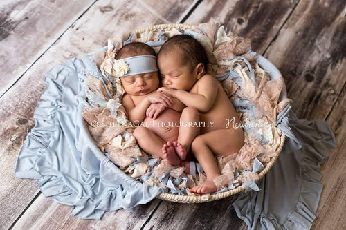DISCONTINUED • CLEARANCE | Newborn Basket Stuffer • Vintage Baby • Newborn Photo Prop | Ready to Ship • by Sew Trendy