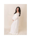 Emma Gown • Long Sleeve Maternity Gown • Maternity Dress • Sweetheart Style Gown • Lace maternity gown • Maxi Dress • by Sew Trendy