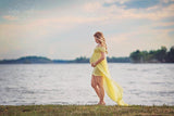 Bailey Gown • Sheer Chiffon Gown • Sweetheart Style Gown • Chiffon Droop Sleeves Maternity Gown • by Sew Trendy