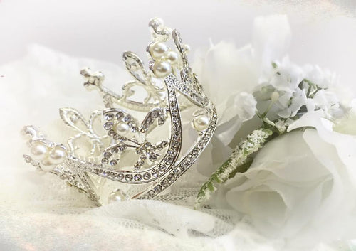 Diana Crown • Rhinestone Princess Crown • Newborn Crown  | Ready To Ship