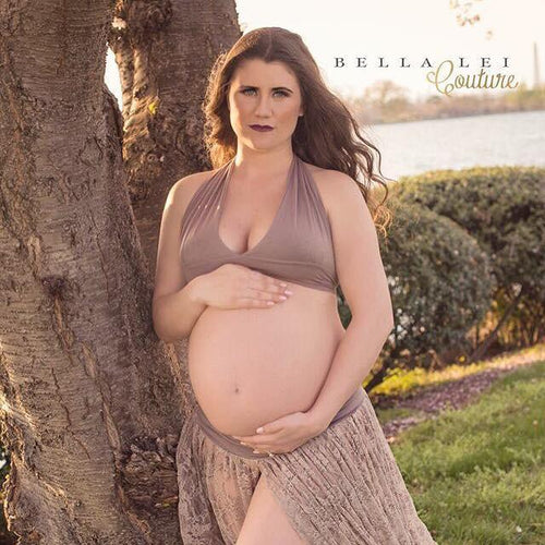 Kami Halter Top • Maternity Halter • Halter Bralette • Halter Style Top • Halter Bandeau • Pregnancy Halter • Pregnancy Top • by Sew Trendy
