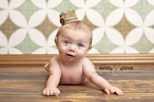 Hayden Crown • Boy Crown • Boy Crowns • Baby Burlap Crown • Newborn Button Crown • Photo Prop | READY TO SHIP • by Sew Trendy