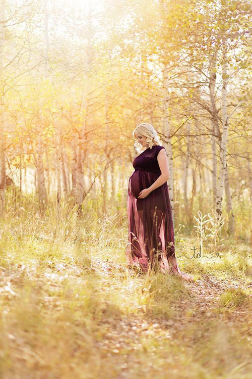 Olivia Gown • Chiffon Infinity Gown •  Maternity Gown • Bridesmaid Dress • Senior Photo Shoot • Boho Dress • by Sew Trendy