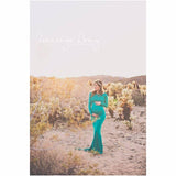 Krysten Gown • Boat Neck Slim Fit Maternity Gown • Long Sleeved Slim Dress • Droop Back Gown • by Sew Trendy