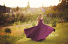 Cynthia Girls Gown •  Full Circle Chiffon Skirt • Lace Off the Shoulder Top • Girls Couture • Princess Photo Shoot • Birthday Dress • by Sew Trendy