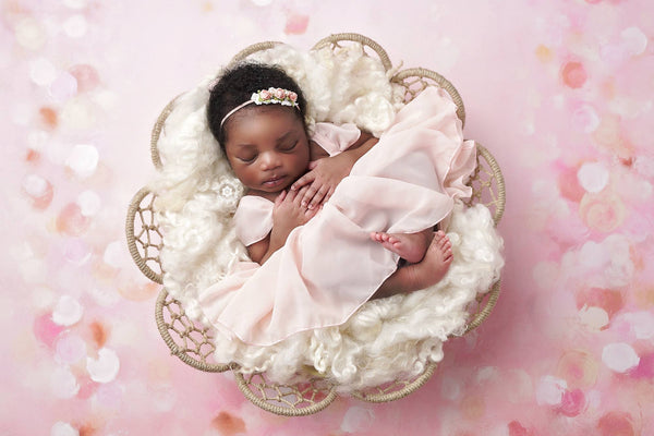Tia Dress • Newborn Princess • Newborn Sheer Dress • Sitter Set with Bow • Adorable Newborn Gown • by Sew Trendy