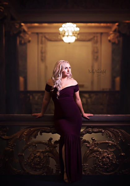 Mckayla Gown • Fitted Maternity Gown • Cap Sleeve Maternity Gown • Slim Fit Mermaid Gown • Sweetheart Style Dress • Bridesmaid Dress  • Event Gown • Photo Shoot • by Sew Trendy