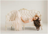 Samantha Gown • Sweetheart Lace and Chiffon Pregnancy Dress • Fitted Chiffon Mermaid Style Maternity Gown • by Sew Trendy
