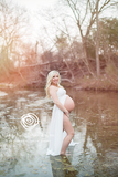Kaleigh Gown • Sheer Chiffon Maxi Style Maternity Gown • Straight Top Bridesmaid Gown • Strapless Flowy Gown   by Sew Trendy