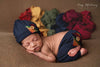 Gabriel Pant Set • Rainbow Baby Boy Pant and Hat Set • Newborn 2 Piece Rainbow Set | Ready to Ship • by Sew Trendy
