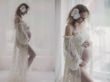 Valerie Gown • Lace Maternity Gown • Vintage Lace Dress • Maternity Lingerie Robe • Vintage Bohemian Dress • Chemise • Nightgown • Nightey • by Sew Trendy