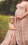 Merinda Gown • Lace Infinity Gown • Lace Maternity Gown • Maternity Dress • Maxi Dress • Senior Photo Shoot • Bridesmaid Dress • by Sew Trendy