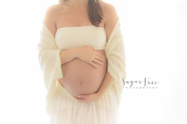 Melanie Bralette • Simple Knit Bralette • Maternity Bandeau • Pregnancy Top • Pregnancy Bralette • Bandeau • by Sew Trendy
