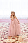 Kassidy Girls Gown • Girls Mesh Infinity Gown •  Girls Mesh Tutu • Flower Girl Dress • Princess Photo Shoot • Birthday Dress • by Sew Trendy