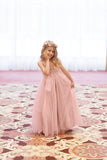 Kassidy Girls Gown • Girls Mesh Infinity Gown •  Girls Mesh Tutu • Flower Girl Dress • Princess Photo Shoot • Birthday Dress • by Sew Trendy