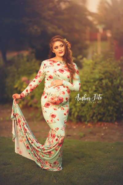Floral Krysten Gown • FALL 2017 FLORALS • by Sew Trendy
