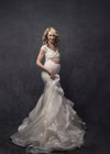 Veronique Gown • Couture Mermaid Style Maternity Gown • Bridal Gown • Princess Tutu • Detachable Bustle Gown • by Sew Trendy