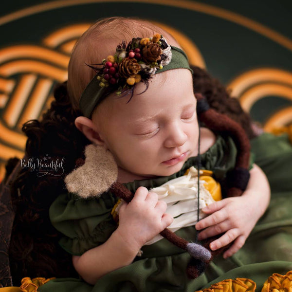 Mera Newborn Princess Dress • Merida Newborn Dress • Dream Baby • Princess Baby Dress • Sitter Princess Dress • Princess Newborn Gown • by Sew Trendy