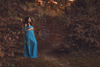 Elise Gown • Flowy Maternity Gown • Banded Top Maternity Dress •  Maternity Dress for Photo Shoot • by Sew Trendy