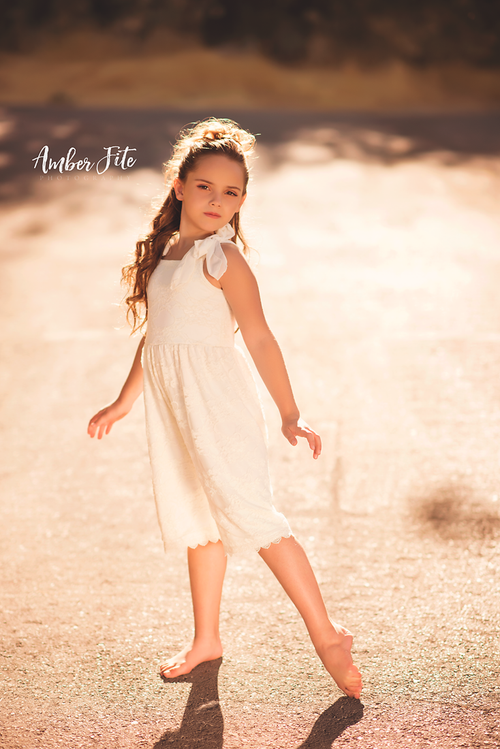 Hazel Romper • Girls Lace Romper • Vintage Romper • Lace and Chiffon Romper • by Sew Trendy