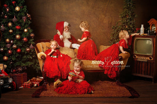 Joanna Gown • Ruffled Couture Lace • Victorian Gown • Girls Chiffon Gown • Twirling Dress • Party Dress • Holiday Photos• by Sew Trendy