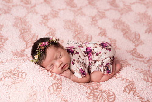 Mini Emersyn Floral Crown • Newborn Flower Crown • Simple Crown • Bohemian Crown • Ivory Floral Crown • Dainty Floral Crown | READY TO SHIP • by Sew Trendy