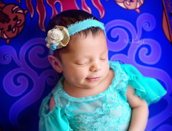 Esme Newborn Princess Pant & Romper Set • Jasmine Style Dress • Dream Baby • Bollywood Baby • Princess Baby Dress • Sitter Princess Dress • Princess Newborn Gown • by Sew Trendy