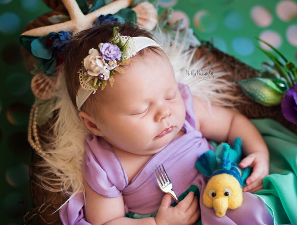 RTS: Rielle Newborn Princess Dress | Ready to Ship • by Sew Trendy